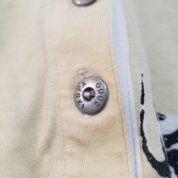 Vtg Ixspa Mens S 1/4 Button Collared Shirt Jamie Sadock Dolman Pastel Bull Steer - Picture 3 of 9